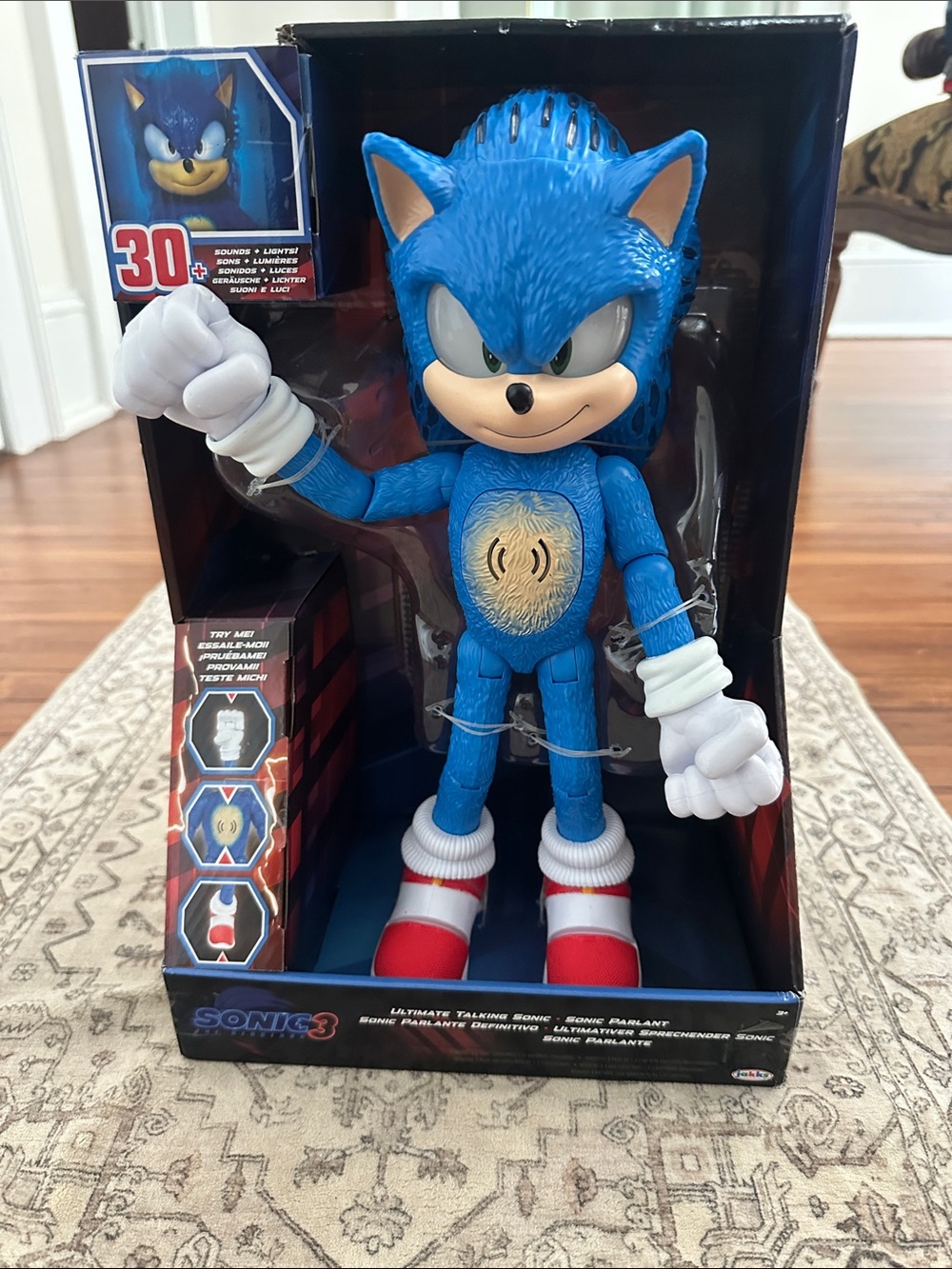 Sonic the Hedgehog Blue Interactive Talking Figure - Official Character Toy